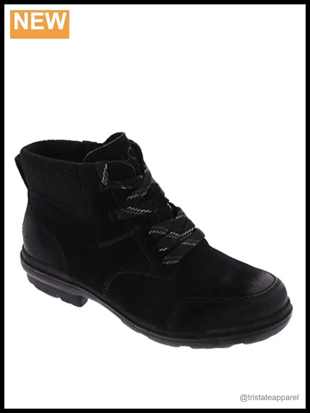 Waterproof Suede Ankle Boots Pull-On Winter Shoes